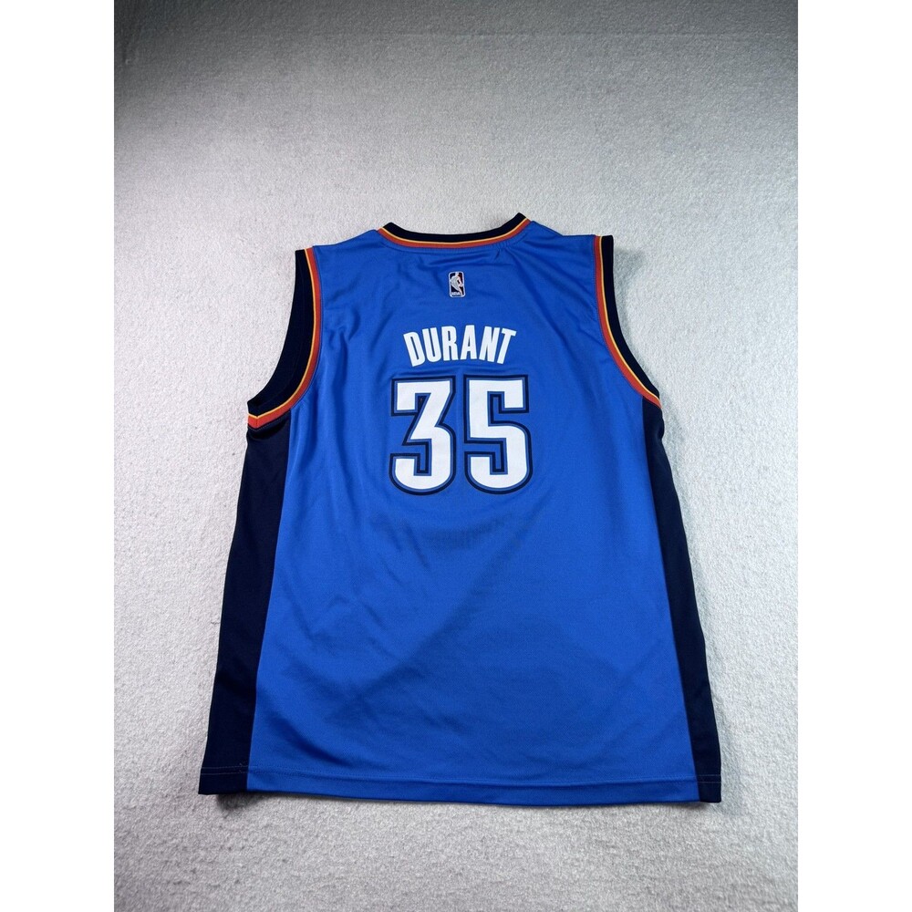 adidas Kevin Durant Oklahoma City Thunder NBA Jersey Blue #35 Kids XL